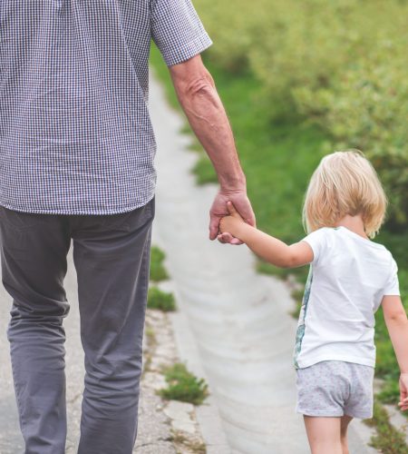 grandpa with child